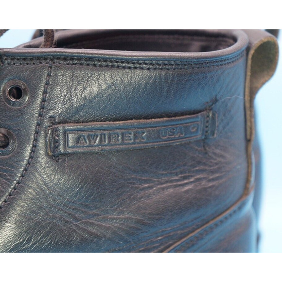 Vintage AVIREX US Army Air Force Type B-3 lace up black Ankle boots 1970s main image 8